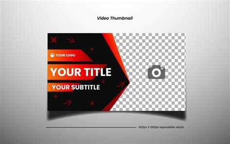 Premium Vector | Video Thumbnail Template