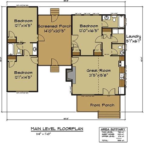 Beautiful Dog Trot House Plan - New Home Plans Design