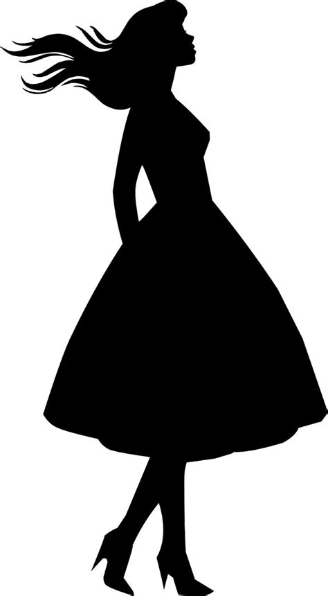 Download free illustrations of dress, woman, silhouette, female ...