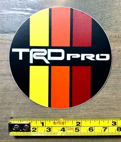 Toyota TRD Pro 4Runner Sticker Decal Stripes Retro 4 Runner Tacoma FJ ...