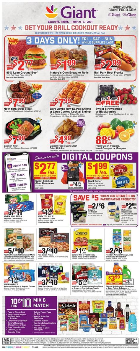 Giant Weekly Ad May 21 - 27, 2021 - WeeklyAds2