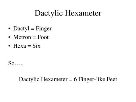 PPT - Dactylic Hexameter PowerPoint Presentation, free download - ID ...