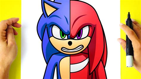 How to DRAW SONIC and KNUCKLES - Sonic 2 Movie - YouTube