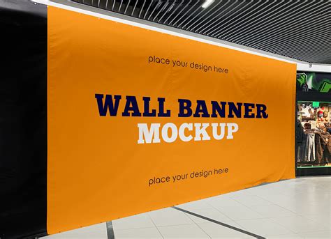 Wall Banner Mockup