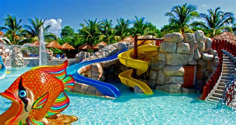 Kids having fun at Sandos Caracol Waterpark! #RivieraMaya http://www ...