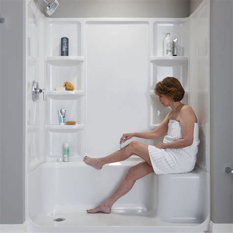 Elevate Seated Shower Base - Left Hand Outlet