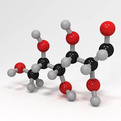 glucose molecule structure 3d model