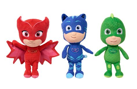 PJ Masks Mini Plush Asst - 3 Pack Bundle- includes Catboy, Owlette ...