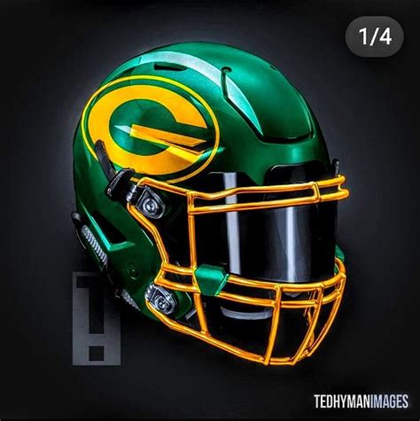 Green Bay Packers | New nfl helmets, Mini football helmet, Cool ...