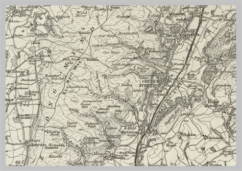 1890 Collection - Church Stretton Ordnance Survey Map– I Love Maps