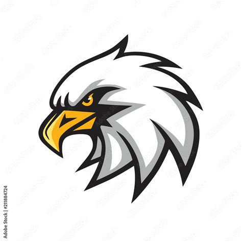 Eagle Mascot Sports Team Vector Logo Sign Stock Vector | Adobe Stock