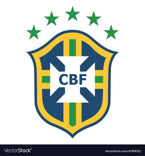 Brazil football team logo Royalty Free Vector Image