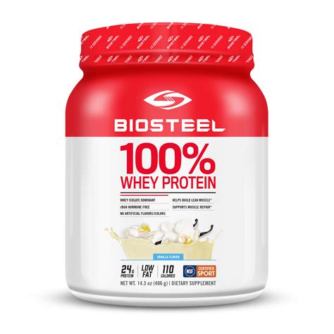 BioSteel Sports Nutrition Inc. - 100% Whey Protein Vanilla - 420g ...