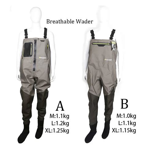 Outdoor Stocking Foot Light Weight Breathable Fly Fishing Wader ...