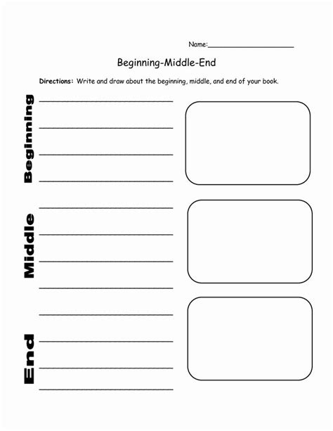 Beginning Middle End Worksheet