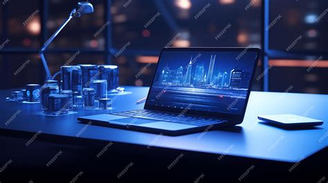 Premium AI Image | Laptop on the table for mockup