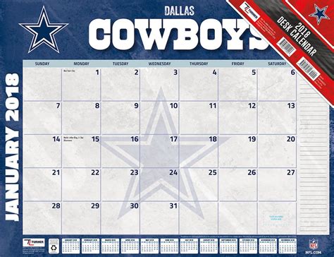 Dallas Cowboys 2023-2024 Schedule Printable