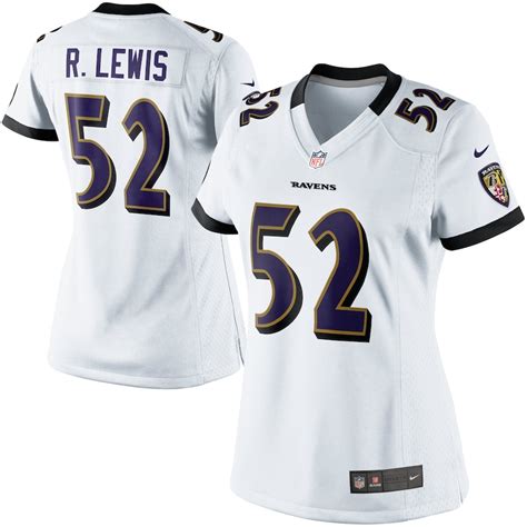 Women's Baltimore Ravens Ray Lewis Nike White Game Jersey