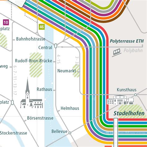 Zurich Public Transport Map - Transport Informations Lane