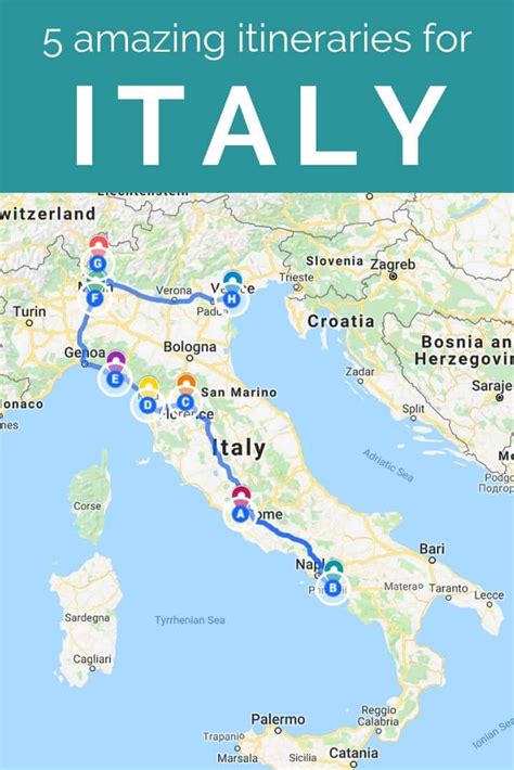 10 Days in Italy: Five Italy Itinerary Ideas | 10 days in italy, Italy ...