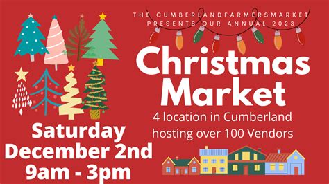 2023 Annual Christmas Market - Cumberland Farmers Market - Savour East ...