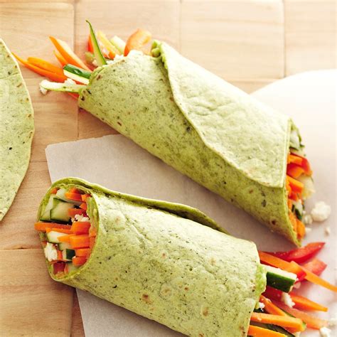 Crunchy Veggie Wraps Recipe - EatingWell