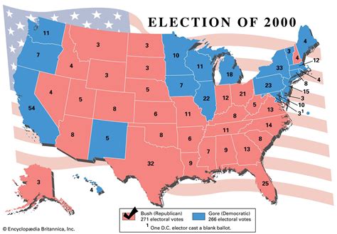 United States presidential election of 2000 | Bush vs. Gore, Electoral ...