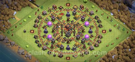 Trophy (Defense) Base TH10 with Link - Clash of Clans - Town Hall Level ...