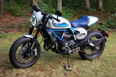 2019 Ducati Scrambler Cafe Racer Ice Blue Silver Matte - Custom Cafe ...