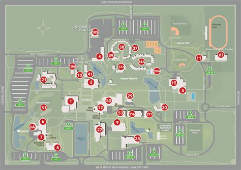 Stanislaus State Campus Map - Dolley Hollyanne