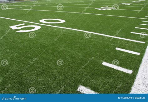 American Football Field Yard Lines Stock Photo - Image of sport ...