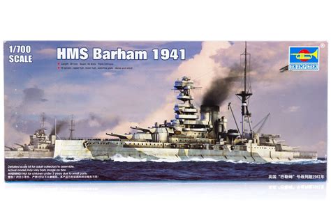 SIMPLE & CLASSIC 05798 | Trumpeter 1/700 HMS Barham 1941 Battleship ...