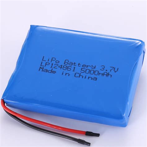 5000mAh High Capacity Lithium Polymer Battery LP124861 3.7V