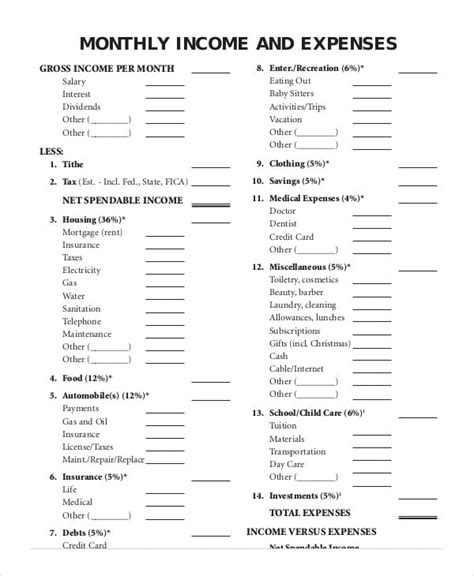 Family Budget Template - 12+ Free Sample, Example, Format | Free ...