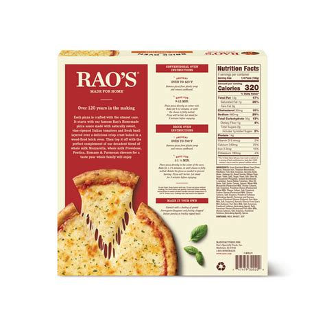 Rao's 5-Cheese Brick Oven Crust Pizza (19 oz) Delivery or Pickup Near ...