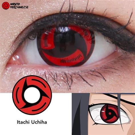 Itachi Mangekyou Sharingan Contacts - Naruto Merch