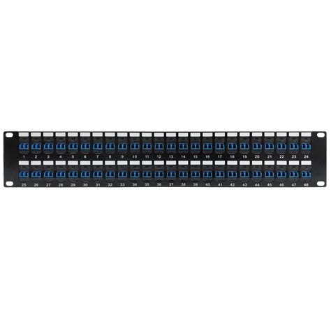 48 Port LC/LC Singlemode 9u Duplex Patch Panel - 19" Rackmount 2U