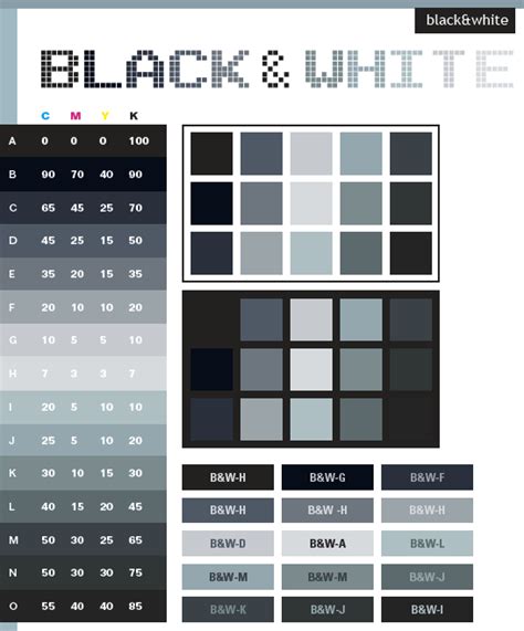 Black & White color schemes, color combinations, color palettes for ...