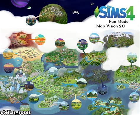 The Sims 4 World Map - Dionne Hephzibah