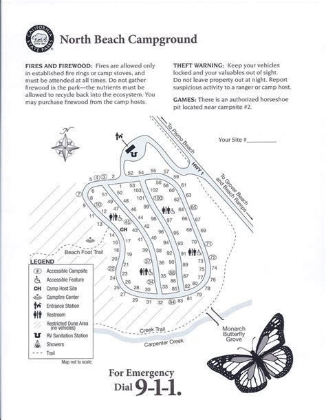 Pismo Beach Campground Map