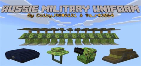 3D Aussie Military Uniforms | Minecraft Addon