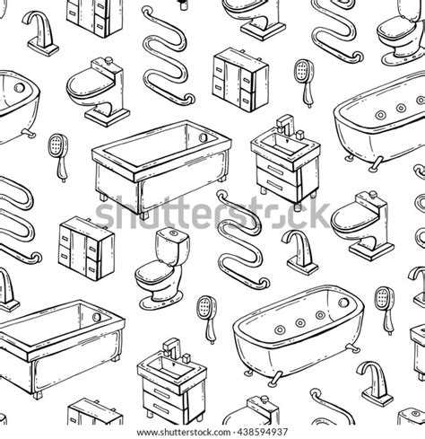 Sanitary Ware Pattern: Over 54 Royalty-Free Licensable Stock Vectors ...