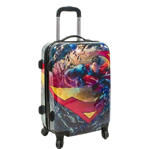 DC Comics - DC Comics Superman 21 Inch Spinner Rolling Luggage Suitcase ...