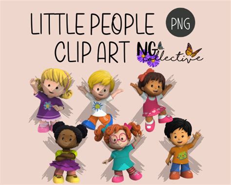 Little People Clip Art Digital Download Transparent PNG - Etsy