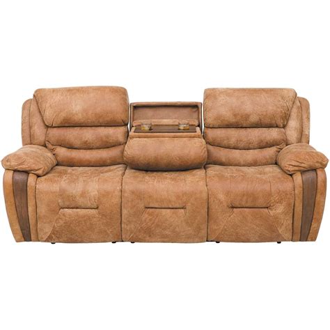 Wayne Leather Power Reclining Sofa with Drop Down Table 1E-1423PRS ...