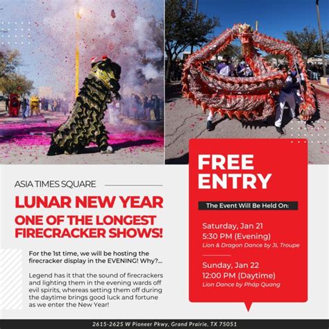 Lunar New Year Fire Cracker Celebration - Asia Times Square