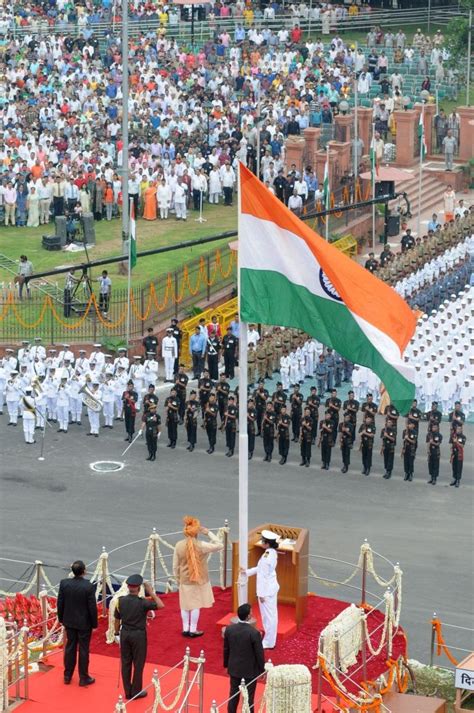 Independence Day Flag Hoisting Red Fort - independencedaytoday