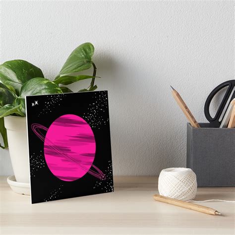 Pink Planet Art Board Print by Krystal Thomas | Planets art, Art, Art ...