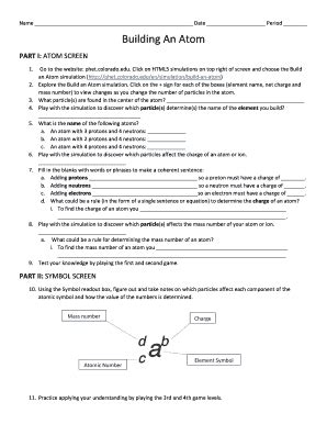 Phet Build an Atom Worksheet Answers PDF | airSlate SignNow