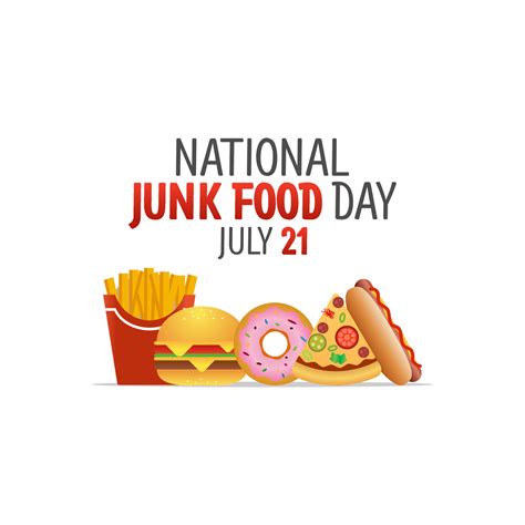 vector graphic of national junk food day good for national junk food ...